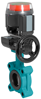 Weichdichtend, Handbetrieb  mit Endlagenrückmeldung